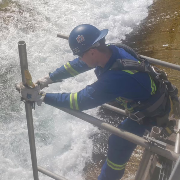 Aurora Scaffolding - Tube and Clamp Scaffolding for a Hydro Plant