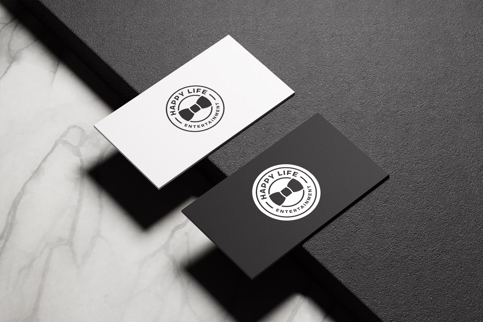 Happy Life Business Card Mockup - Concept 1