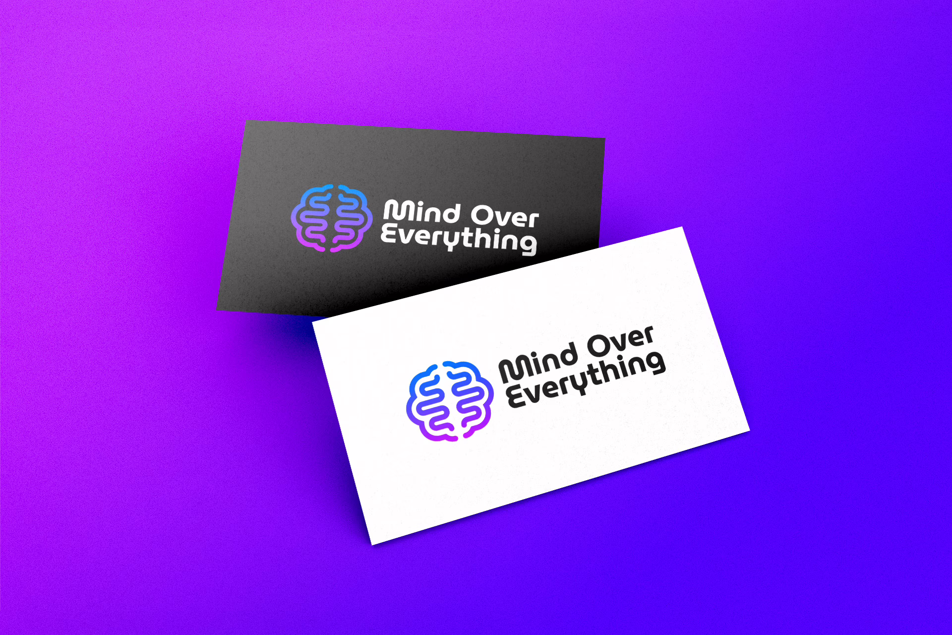 MOE Concept 1 Logo Business Card Mockup