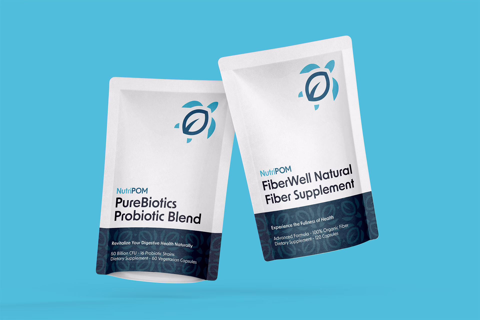 NutriPOM Pouch Packaging Mockup - Web Design Edmonton - Webkind